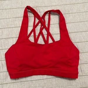 Red Lululemon Sports Bra
